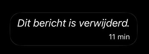 Signal Dit bericht is verwijderd